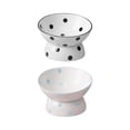 thumbnail image 1 of Comedero para gatos, elevados para gatos inferiores superiores inclinados,Cuenco de comida para gatos pequeños para perros de cerámica, elevados de cerámica para Zulema Comedero para gatos, 1 of 6