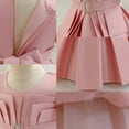 thumbnail image 6 of Miluxas Flower Girl Dresses for Wedding Beads Vintage Pageant Dress Communion Gown with Bow Knot Pink 2 Years, 6 of 6