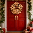 thumbnail image 6 of 15.7in Artificial Christmas Wreath for Front Door Decor,Realistic Holiday Wreath with Decorated Leaves for Indoor and Outdoor Use, Xmas Wreath Hanging Garland for Wall, Door,Party Holiday Decorations, 6 of 7