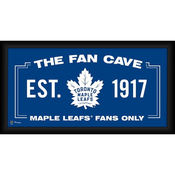 Toronto Maple Leafs Framed 10" x 20" Fan Cave Collage