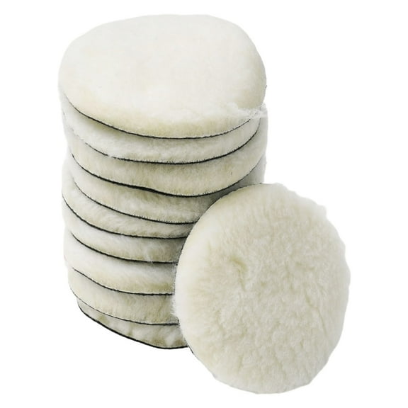 10Pcs 3/4/5/6/7Inch Woolen Polishing Buffer Pads Heavy Cut Pads For Car Polisher 5Inch