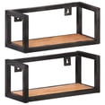 thumbnail image 1 of vidaXL Wall Shelves 2 pcs 40 cm Solid Acacia Wood, 1 of 5