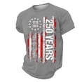 thumbnail image 4 of WAYUTE Men 250th Anniversary USA Shirt National Flag Patriotic Short Sleeve Crew Neck Tee Casual Holiday Independence Day T Shirt, 4 of 4