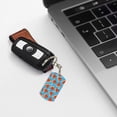 thumbnail image 6 of Goofa Cartoon Watermelon Printed Rectangular Metal Keychain Bag Charm Floral Charm for Purse Keys Metal Keyring Gift for Women Accessories, 6 of 7