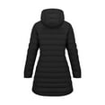 thumbnail image 5 of RYRJJ Women's Long Reversible Puffer Jackets Full Zip Winter Outerwear Quilted Padded JacketHooded Warm Snow Coats with Pockets(Black,L), 5 of 8