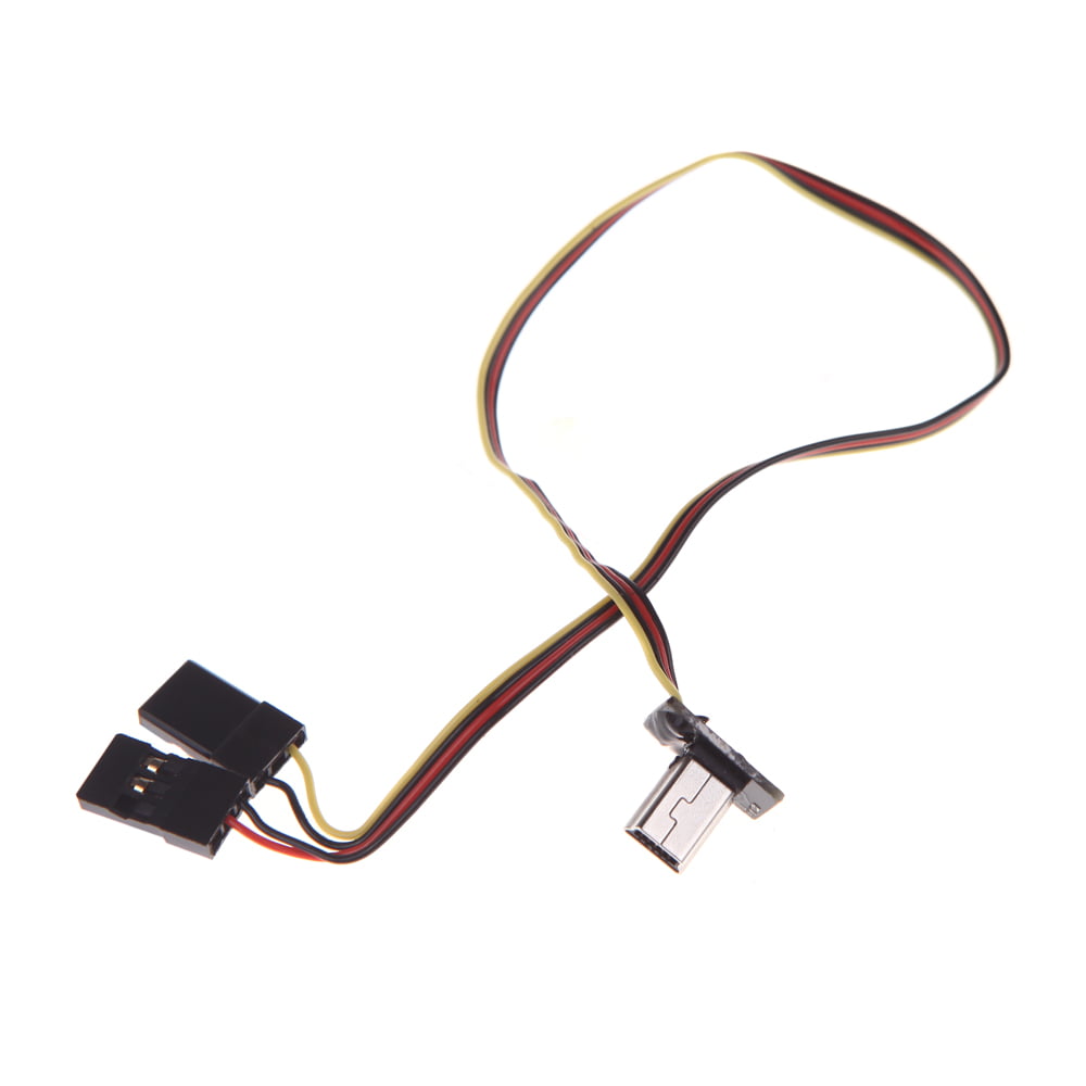 Micro USB to AV Video Image Output 5V DC Power Cable Plug FPV for Gopro 3