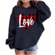 thumbnail image 1 of Sudadera con capucha y estampado de corazón de San Valentín, sudadera de manga larga para niños y niñas, chaqueta para niñas de talla mediana y grande., 1 of 7