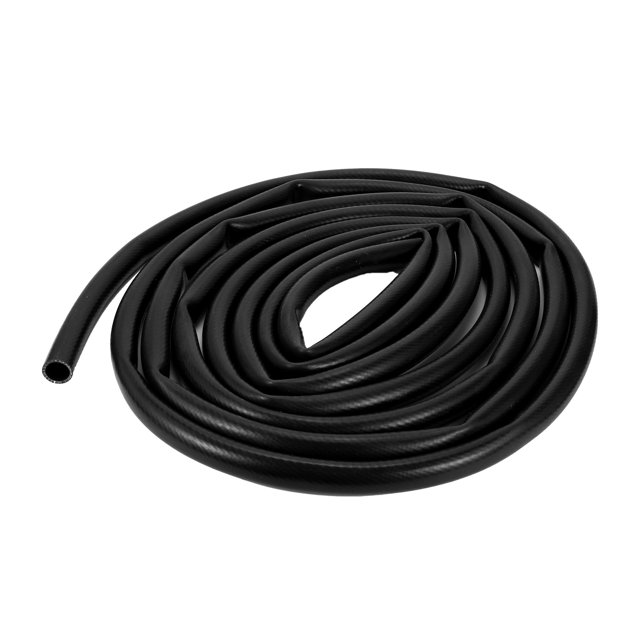 Manguera de vacío de silicona Unique Bargains para aire y agua 29.53 pies 1" 25 mm ID 3 mm de grosor alta temperatura negra 1 Pc