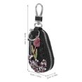 thumbnail image 2 of TAILTOSS Key Organiser Keyring Black PU Damage Protection Car Fob Holder 1Pack, 2 of 8