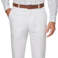 thumbnail image 2 of Pantalones Perry Ellis Essentials de Lino para Hombre Corte Regular Blanco 32W x 29L, 2 of 2