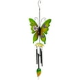thumbnail image 1 of Northlight 15.75" Green Metal Butterfly Outdoor Garden Windchime, 1 of 5