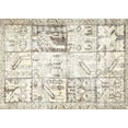 thumbnail image 1 of Ahgly Company Machine Washable Indoor Rectangle Traditional Champagne Beige Area Rugs, 3' x 5', 1 of 7