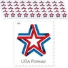 USPS Star Ribbon Strip Forever Postage Stamps, 50 Stamps