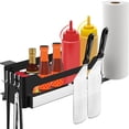 thumbnail image 3 of Matsuzay Soporte de almacenamiento de parrilla innovador, práctico y práctico, negro, para organizar herramientas de barbacoa Cocina y Comedor, 3 of 6