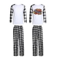 thumbnail image 4 of Pijamas de vinilo en blanco de sublimación, ropa de dormir de invierno, trajes familiares de manga a cuadros, hombres, mujeres, niños, pijamas de Navidad en blanco de sublimación Sincero Hogar, 4 of 6
