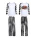 thumbnail image 4 of Pijamas de vinilo en blanco de sublimación, ropa de dormir de invierno, trajes familiares de manga a cuadros, hombres, mujeres, niños, pijamas de Navidad en blanco de sublimación WD.WDQZL Hogar, 4 of 6
