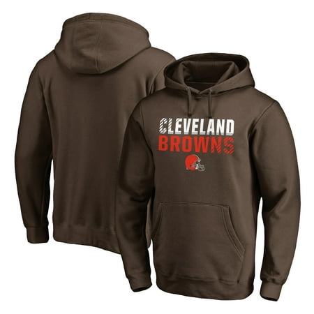Reebok Nfl Hoodie - Cleveland Browns NFL Pro Line by Fanatics Branded Iconic Collection Fade Out Pullover Hoodie - Brown