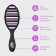 thumbnail image 4 of Wet Brush Refresh and Extend Speed Dry Black Detangling Hair Brush -Vented Design and Ultra Soft HeatFlex Bristles Are Blow Dry Safe -Removes Dirt Excess Oils and Impurities-Charcoal Infused Bristles, 4 of 13