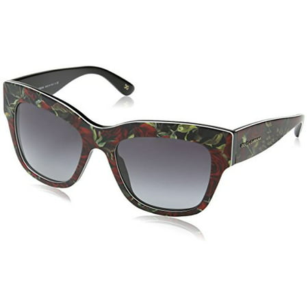 Dolce & Gabbana Almond Flowers Sunglasses DG4231 29388G Printing Roses On Black Grey Gradient 54 19 140