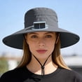 thumbnail image 6 of Hat with Fans​ Solar Powered Fan Hat​ Mesh Side Panels Detachable Neck Flap Lightweight Cloth Summer Gardening Construction Work Sun Hat, 6 of 8