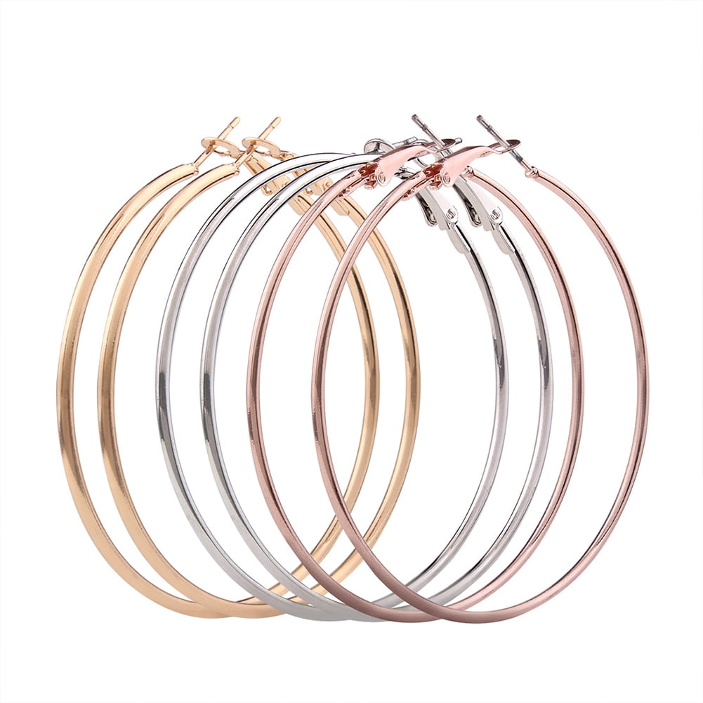 chunky gold huggie hoops