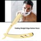 thumbnail image 4 of Stainless Steel Straight Edge Barber Shaving Razor Gold Folding Straight Razor Single Edge Replaceable Blades Shaving Tool Without Blade, 4 of 4
