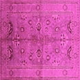 thumbnail image 1 of Ahgly Company Indoor Square Oriental Pink Industrial Area Rugs, 6' Square, 1 of 4