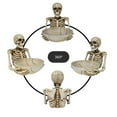 thumbnail image 4 of Skeleton Candy Bowl Holder – Gothic Punk Skull Decorative Tray for Halloween Party, Creepy Skeleton Figurine Snack Dish, Unique Resin Skull Head Storage Bowl for Keys, Candy, Fruit & Home Table Decor, 4 of 7