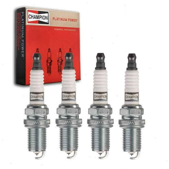 4 pc Champion Platinum Spark Plugs compatible with Subaru Outback 2.5L H4 2000-2012