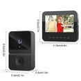 thumbnail image 3 of Low Power Consumption Wireless Video Doorbell, 4.3 Inch Screen Intercom Monitor, 2.4G Private Network No Wifi Required, 3 of 7