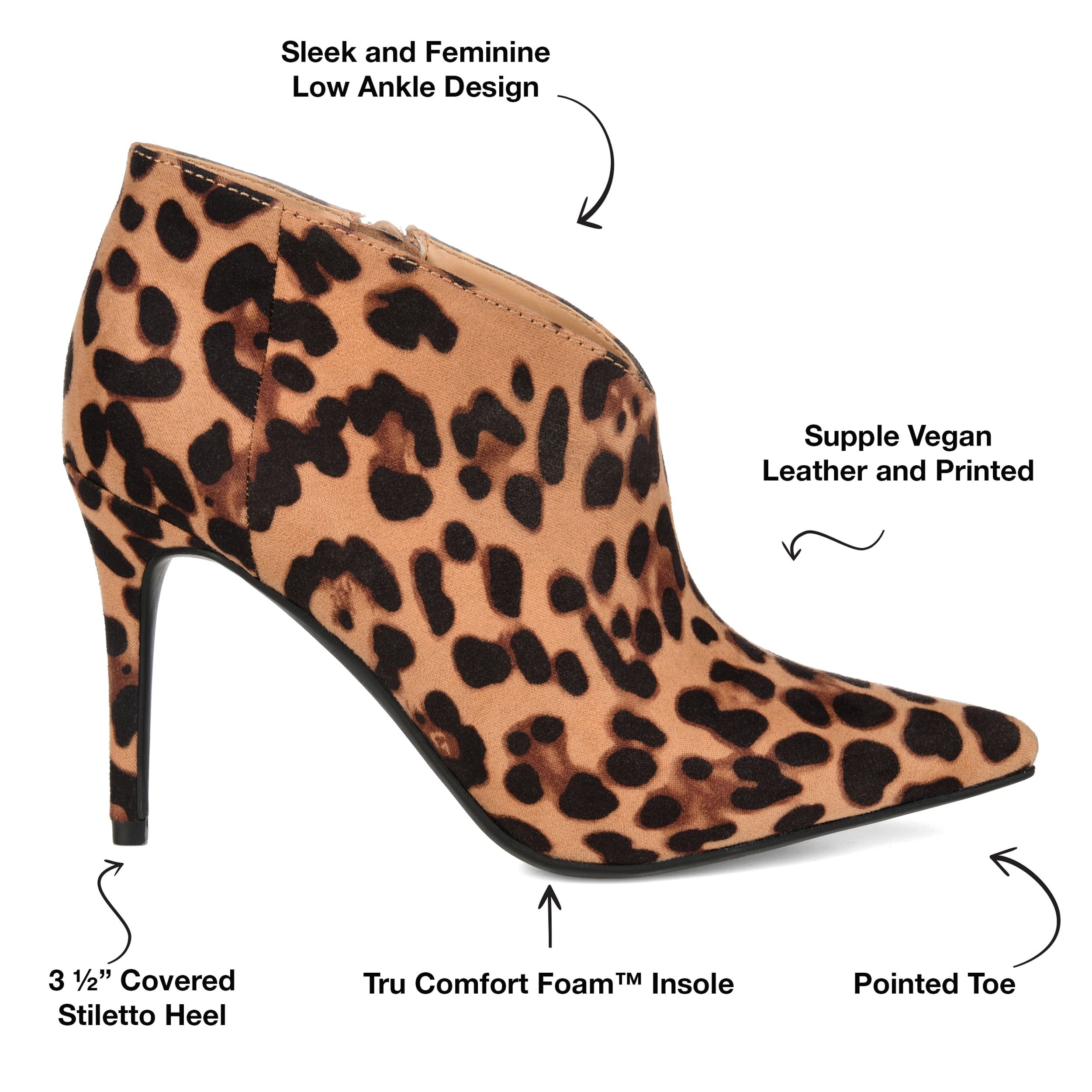 Journee Womens Demmi Inside Zip Stiletto Booties