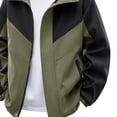 thumbnail image 3 of RYDCOT Men's Winter Color Block Coats Waterproof Ski Jacket Warm Windproof Winter Windbreaker Jackets for Men with Hood Green, 3 of 4