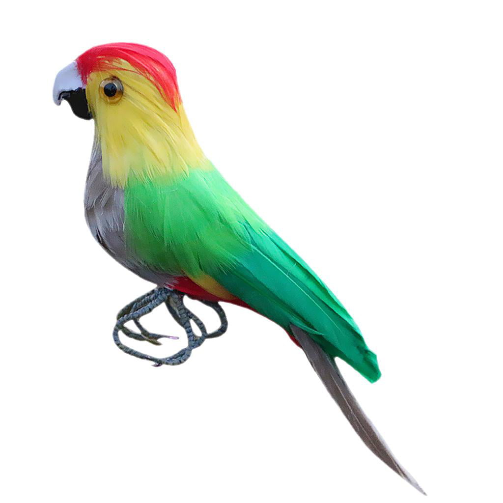 Details about   1pc Artificial Feather Bird Cute Fake Parrot Garden Home Bonsai Decor #8 