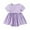 Purple, variant on Bovxnpu Summer Toddler Girls Dresses, Kids Casual Dresses, Baby Fashion Solid Color Dress Short Sleeve Round Neck Dress 6-9 Months