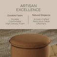 thumbnail image 3 of Maven Lane Lyra Contemporary Ottoman in Clay Fabric Upholstery, 3 of 6
