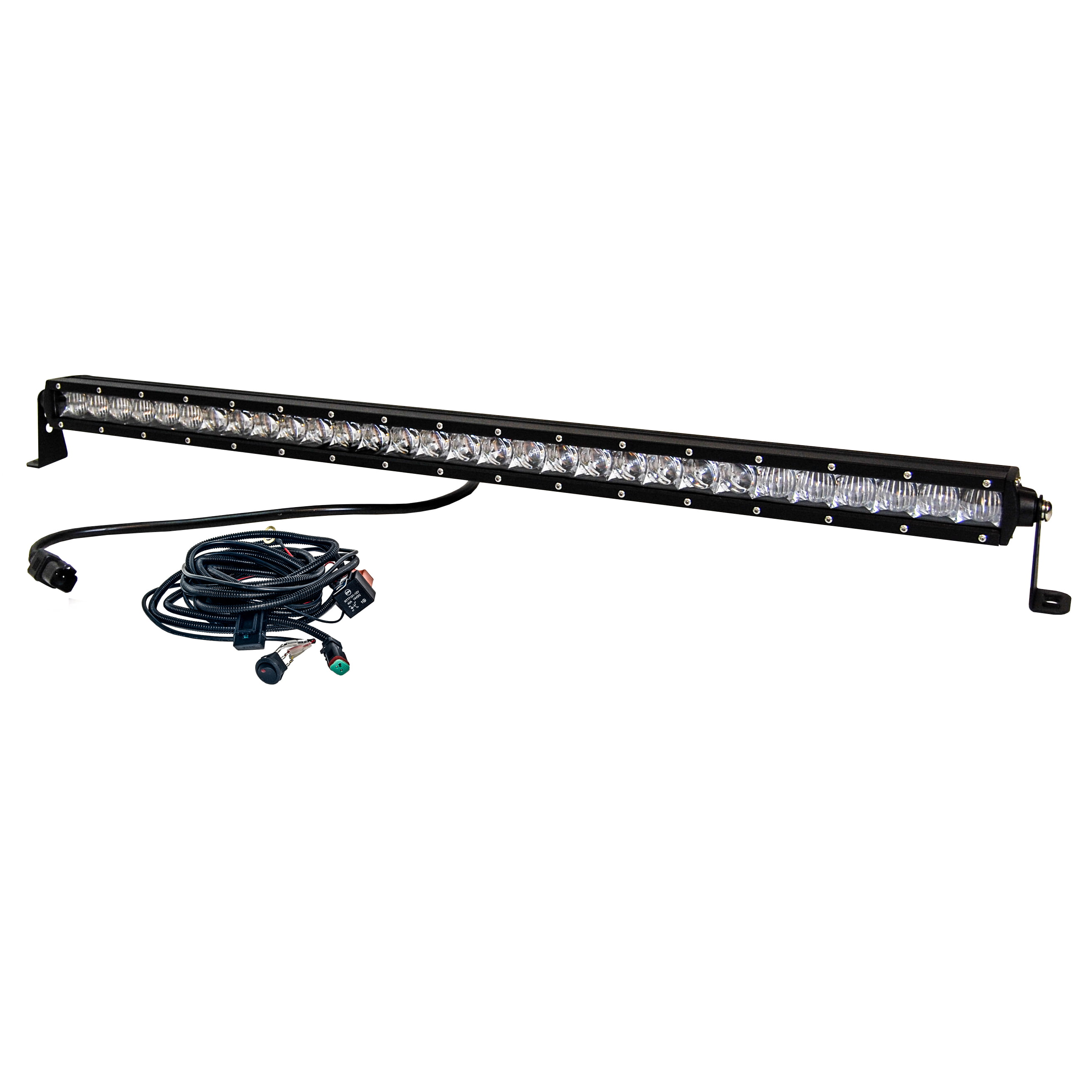 10D Quad Row 32inch 3808W Curved Led Light Bar Offroad For Jeep White PK 30/36"