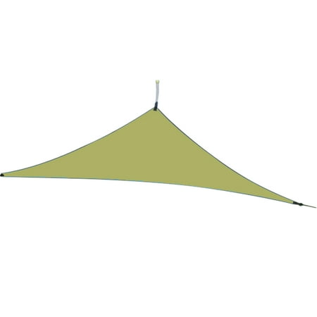 13ft Rain Fly Resistant Sun Shade Sail Canopy Waterproof Heavy Duty Triangle 210T Polyester Awning Sand Sunshade for Outdoor Patio Garden Backyard Activities