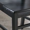 thumbnail image 4 of GDF Studio Earnest Farmhouse Acacia Wood Dining Chairs, Set of 2, Black, 4 of 10