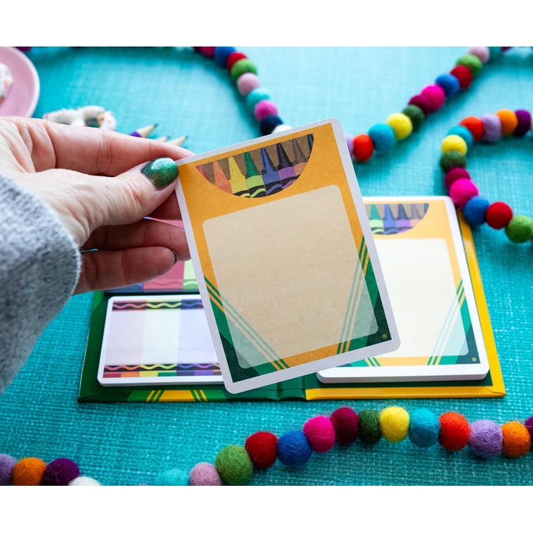 Crayola Crayons Sticky Note And Tab Box Set - Colorful Notepads And Tabs For School & Office