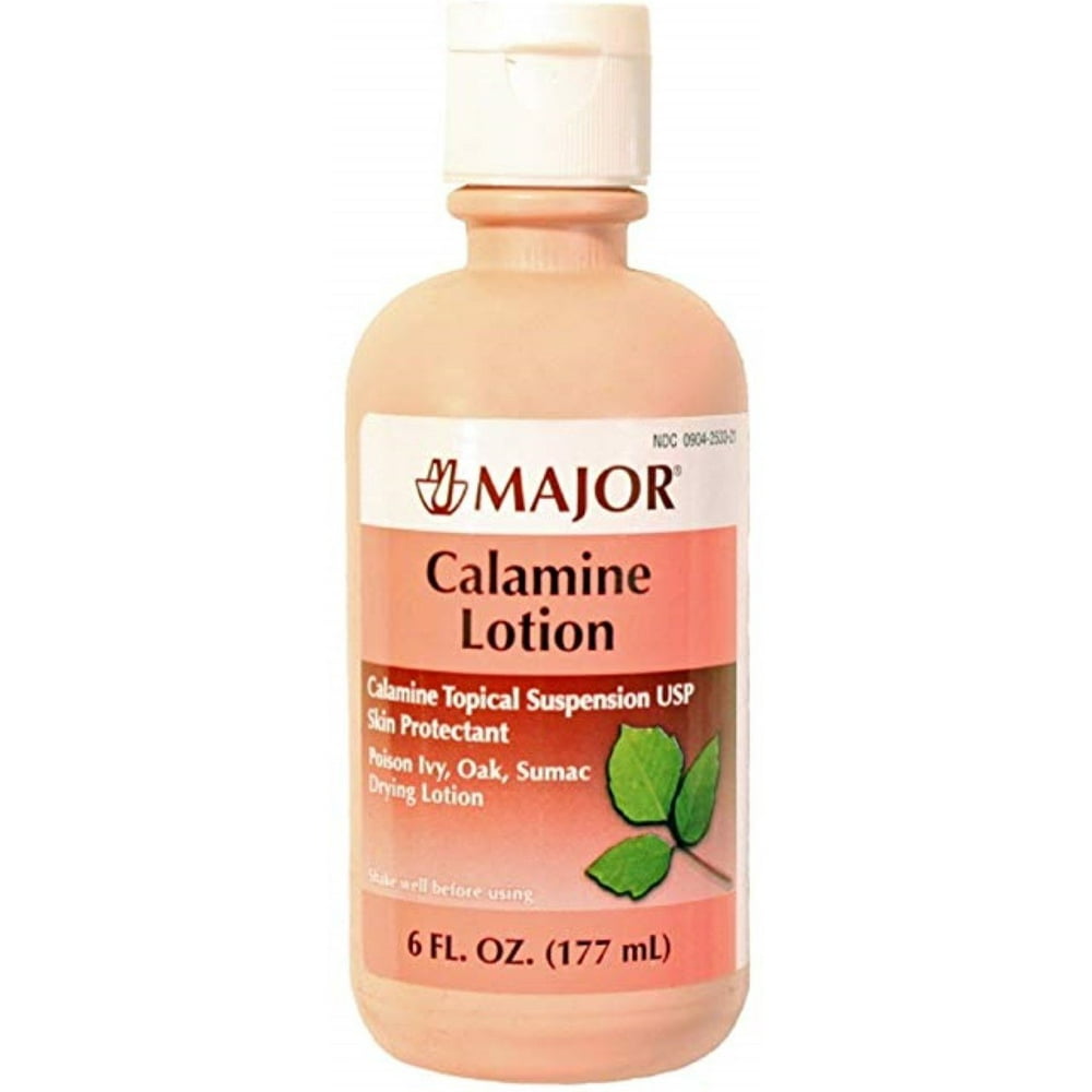 4 Pack Major Calamine Lotion, Pink, 6 Fl. Oz.