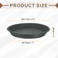 thumbnail image 2 of Uxcell 6 piezas de platillo de plástico para plantas de 7" bandeja de goteo para macetas, gris-negro, 2 of 7