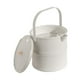 thumbnail image 3 of Cubo de basura para desechos de té, bote de basura para accesorios de mesa de ceremonia, grande, portátil con Blanco, 3 of 9