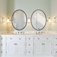 thumbnail image 4 of OVALCREST - Singapore Framed Floating Oval Mirror - Matte Black - 20 5/8" x 30 5/8", 4 of 8