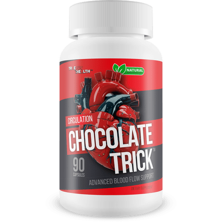 Chocolate Trick for Circulation - Our Best Blood Flow Supplement - Complete Circulatory Health Support - Natural Pressure Support Supplement