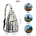 thumbnail image 3 of Explore More Shoulder Bag - Waterproof Tear-resistant Sling for Vacation, Hiking & Journey Essentials (Unisex Design), 3 of 4