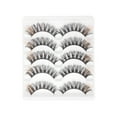 thumbnail image 1 of Unique Bargains 5 Pair 3D Curly Mixed Color False Eyelashes for Makeup Orange, 1 of 4