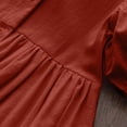 thumbnail image 6 of HCNTES Little Kids Big Kids Girls Summer Dress Ruffle Short Sleeve Casual Beach Dress for Toddler Baby Children 2T 3T 4T 5T 6T 7T 8T(3-4 Years,D01-Red), 6 of 9