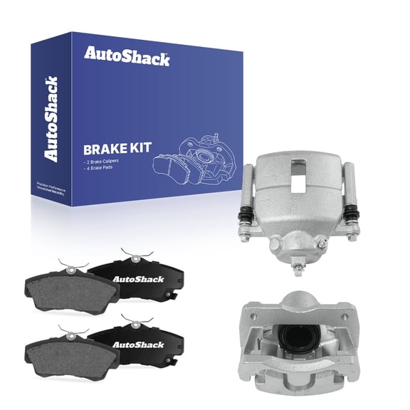 AutoShack Front Brake Calipers   Ceramic Brake Pads Replacement for 2001-2010 Chrysler PT Cruiser 6-PC Kit