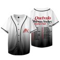 thumbnail image 1 of Quevedo Buenas Noches Tour 2025 Merch Baseball Jacket Tee Mujeres Hombres Camisetas de manga corta con cuello en V,Style 3,L, 1 of 6