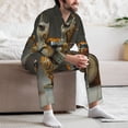 thumbnail image 7 of Sikiie Surreal Weightlifting Snail Mens Pajama Set, Soft Warm Long Sleeve Sleepwear, Cozy Button-Down Pjs for Men-XX-Large, 7 of 7